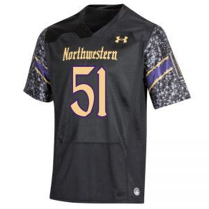 Northwestern Wildcats Adult Under Armour Black Gothic